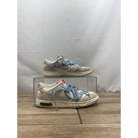 Nike Dunk Low Off-White Lot 38 of 50 Sneakers Shoes DJ0950-113 Women's 6.5 - Picture 1 of 10